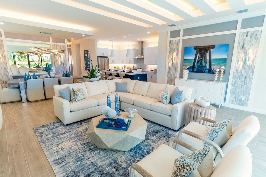 Furnished interior view inside a new home in , Palm Beach Gardens (Image 14). Furnished interior view inside a new home in , Palm Beach Gardens (Image 14).