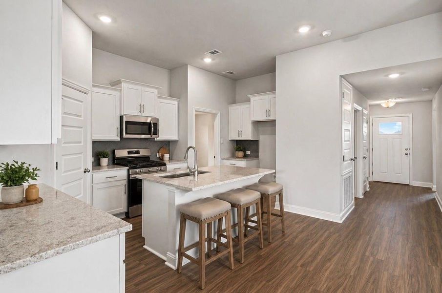 Furnished interior view inside a new home in River Ranch Trails, Dayton (Image 7).