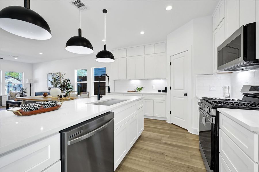 Furnished interior view inside a new home in , Houston (Image 17).