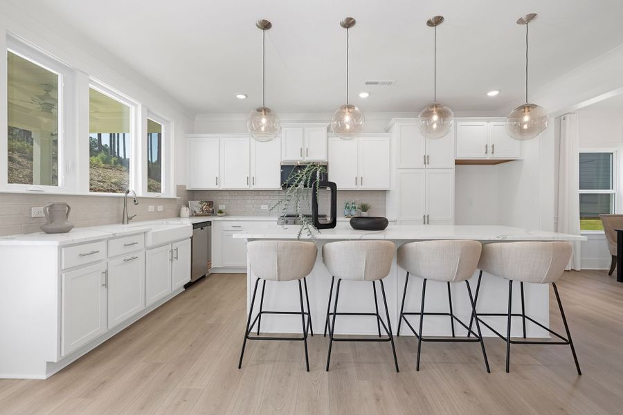 Furnished interior view inside a new home in Edgewater - The Links, Lancaster (Image 6). Furnished interior view inside a new home in Edgewater - The Links, Lancaster (Image 6).