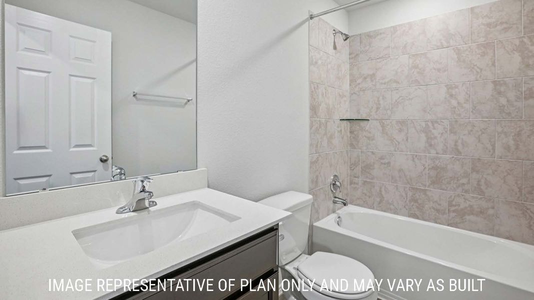 Representative furnished interior of a home built from the Caprock by D.R. Horton in Pecan Creek, Temple (Image 11).