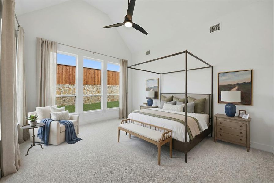 Furnished interior view inside a new home in Custer Ridge Estates, Allen (Image 10). Furnished interior view inside a new home in Custer Ridge Estates, Allen (Image 10).