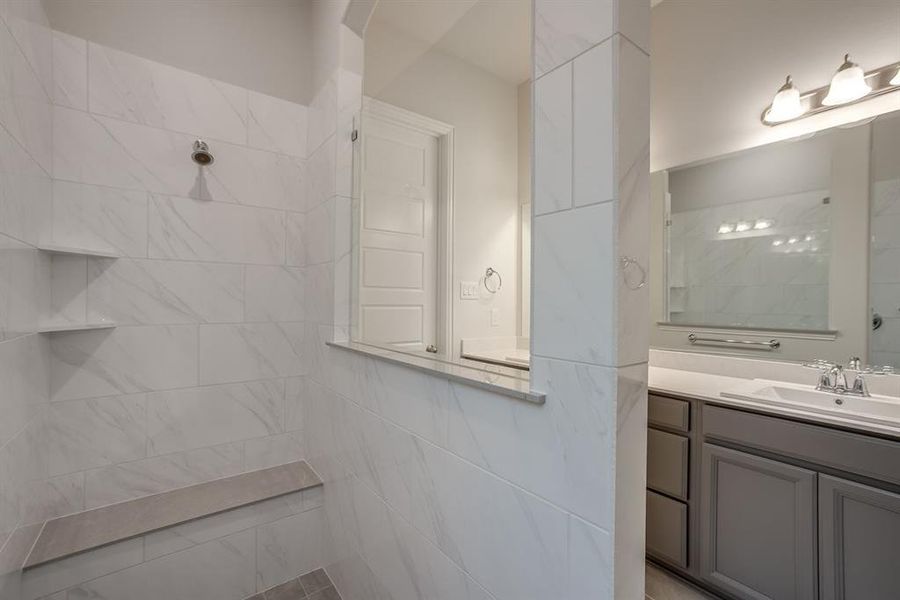 Beazer Homes Treeline Meridian Floorplan. This is not a photo of the actual home, but is a photo of the Meridian floorplan.