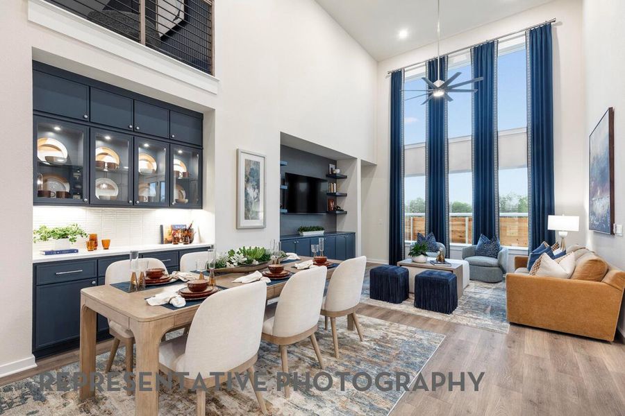 Furnished interior view inside a new home in Palmera Ridge, Leander (Image 17).