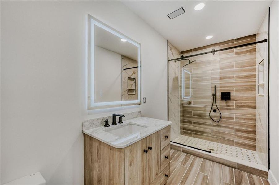 Furnished interior view inside a new home in , Atlanta (Image 13). Furnished interior view inside a new home in , Atlanta (Image 13).