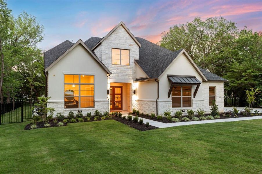 Front exterior of a new home in , Keller, TX, highlighting curb appeal (Image 23).