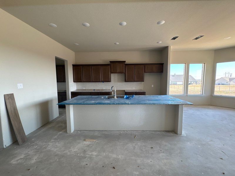 In-progress construction of a new home in Clear Sky Addition, Valley View, TX (Image 5).