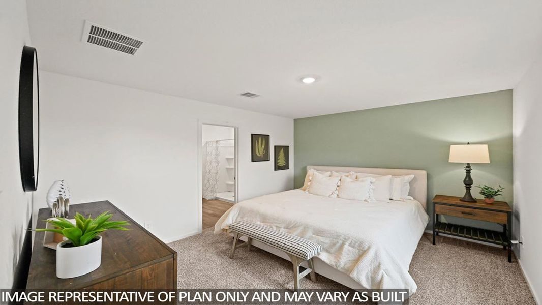 Furnished interior view inside a new home in Lexington Heights, Willis (Image 15).