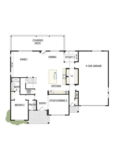 2D floor plan layout of this home in Ellis, Marietta, GA (Image 3).