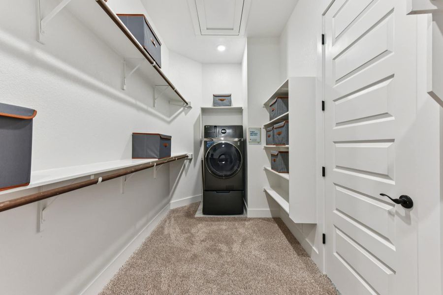Furnished interior view inside a new home in The Grove at Blackhawk, Pflugerville (Image 81).