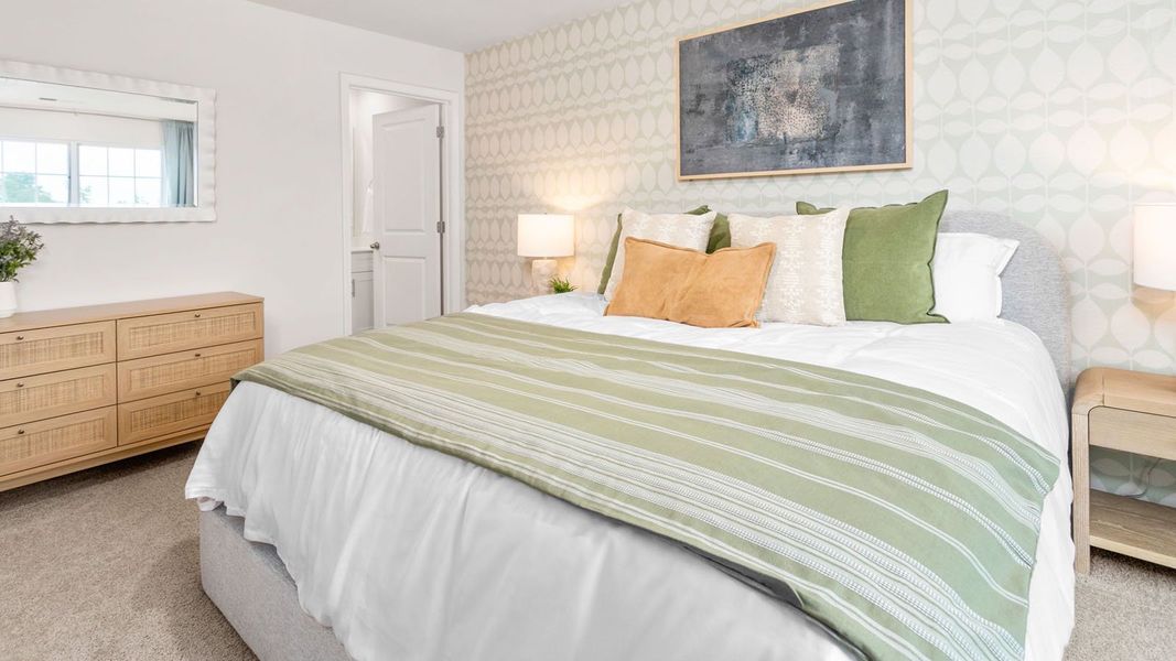 Furnished interior view inside a new home in North Village Townes, Greensboro (Image 15).