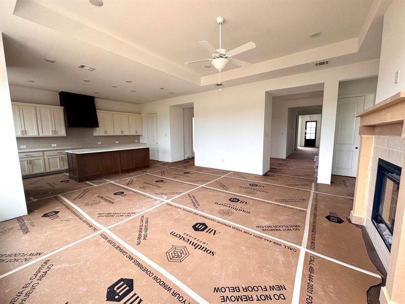 Open Kitchen-Living Room Construction Progress