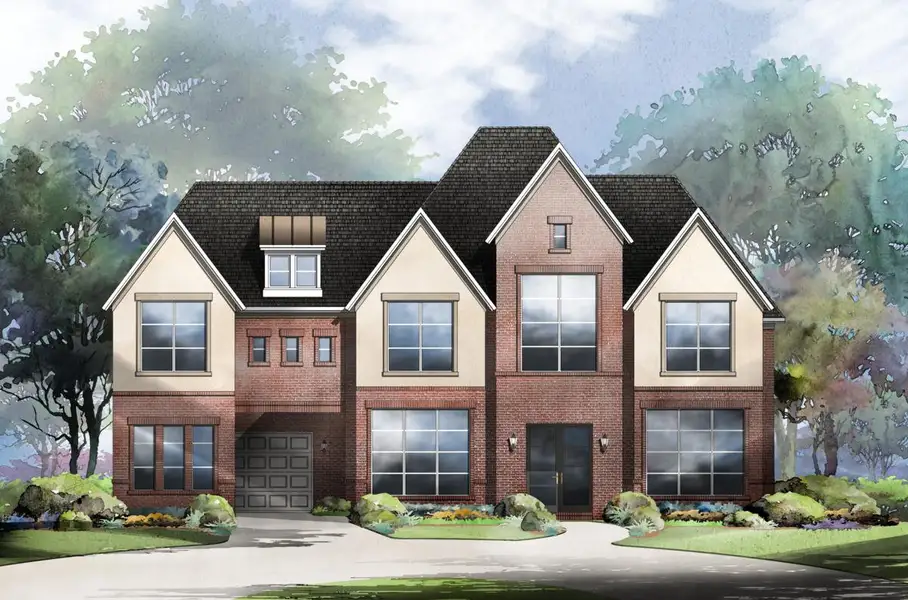 Representative exterior photo of a completed home built from the Grand Silverleaf by Grand Homes in Grand Oaks, Celina, TX (Image 26).