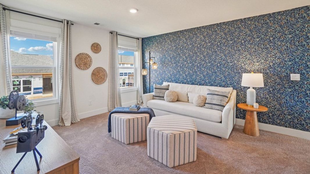 Furnished interior view inside a new home in Keebler Meadows, Johnson City (Image 21). Furnished interior view inside a new home in Keebler Meadows, Johnson City (Image 21).