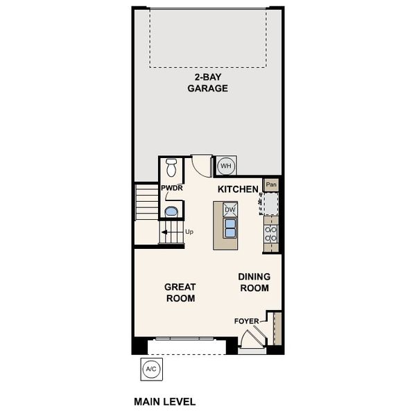 2D floor plan layout for the One by Century Communities in Union Heights, Flowery Branch, GA (Image 1). 2D floor plan layout for the One by Century Communities in Union Heights, Flowery Branch, GA (Image 1).