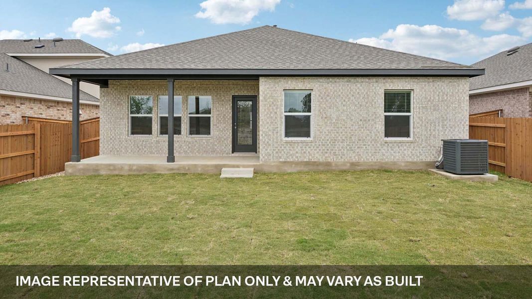 Exterior details and patio area of a home in Bar W Ranch, Leander (Image 3).