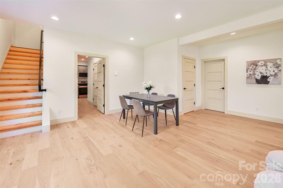 basement dining area