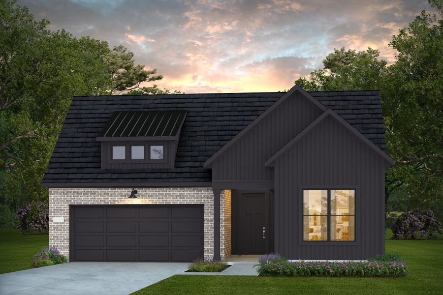 Representative exterior photo of a completed home built from the Prestige by Del Webb in Del Webb Bridgeland, Cypress, TX (Image 5).