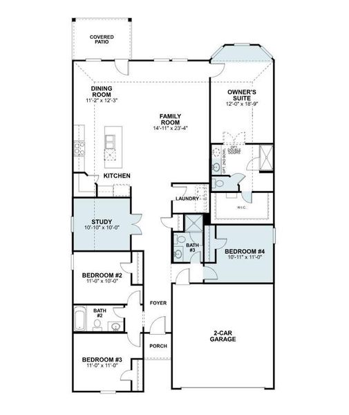 2D floor plan layout of this home in Summerview, Fulshear, TX (Image 5). 2D floor plan layout of this home in Summerview, Fulshear, TX (Image 5).