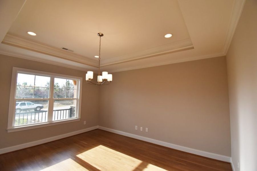 Representative unfurnished interior of a home built from the Lancaster by Keystone Homes NC in Preserve at Carriage Cove, Oak Ridge (Image 23).
