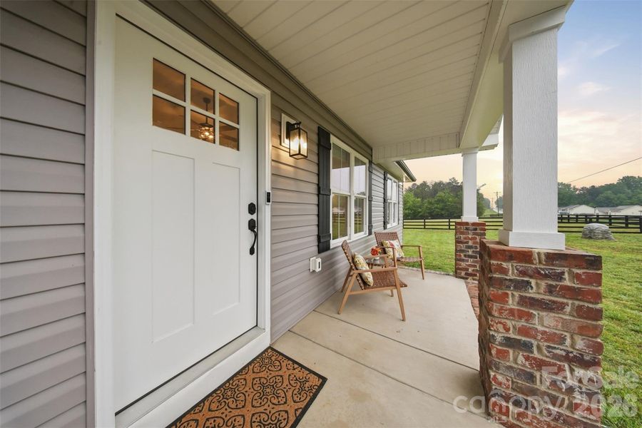 Exterior details and patio area of a home in , Crouse (Image 4).