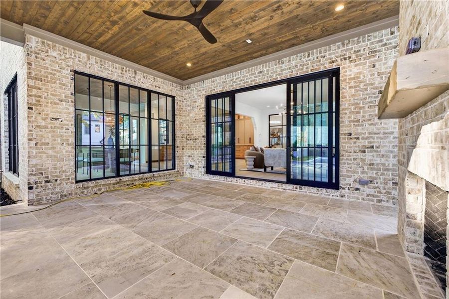 Exterior details and patio area of a home in , Atlanta (Image 30).