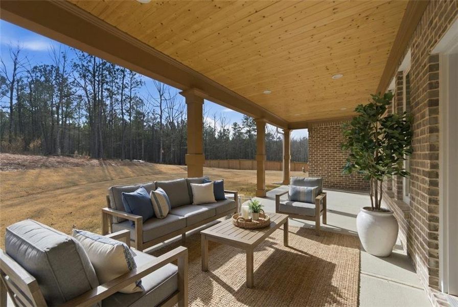 Exterior details and patio area of a home in , Griffin (Image 4). Exterior details and patio area of a home in , Griffin (Image 4).