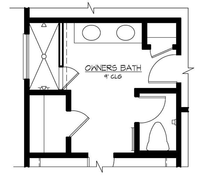 Optional Super Shower in Owner's Bath