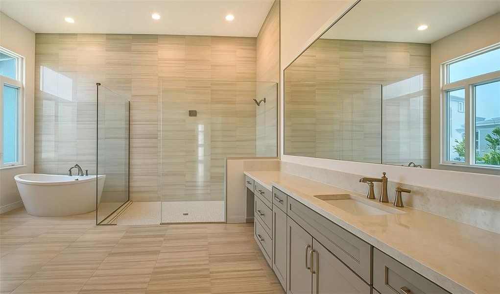 Furnished interior view inside a new home in , Sarasota (Image 8).