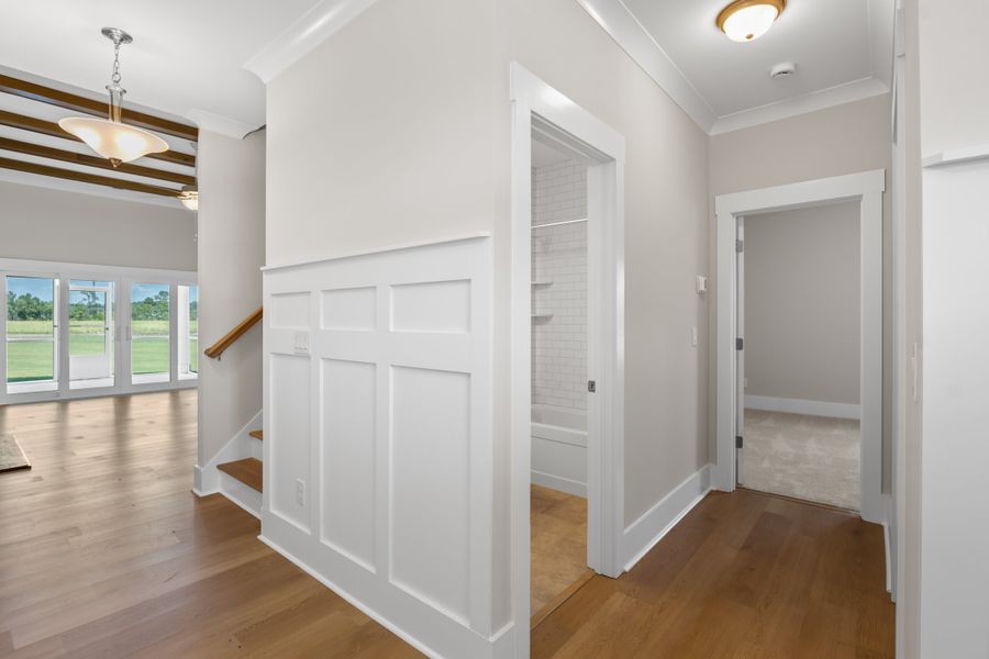 Representative unfurnished interior of a home built from the Marshall by Bill Clark Homes in Riverside Cove, Wilmington (Image 23).