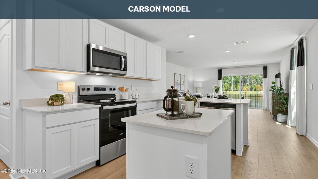 Furnished interior view inside a new home in Trout River, Jacksonville (Image 9).