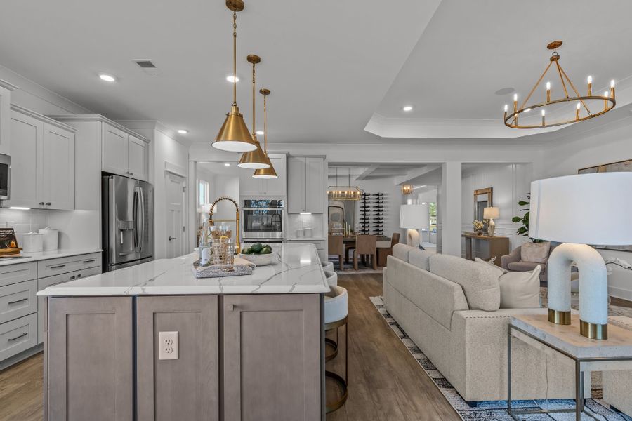 Representative furnished interior of a home built from the The Boardwalk by Chesapeake Homes in Coastal Club of the Carolinas, Calabash (Image 30).