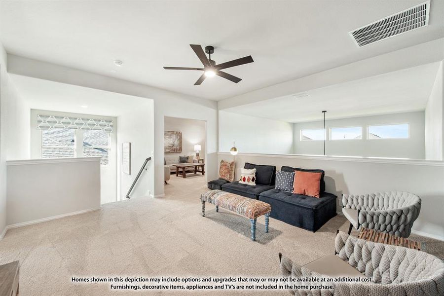 Furnished interior view inside a new home in Hunters Ridge, Crowley (Image 22).
