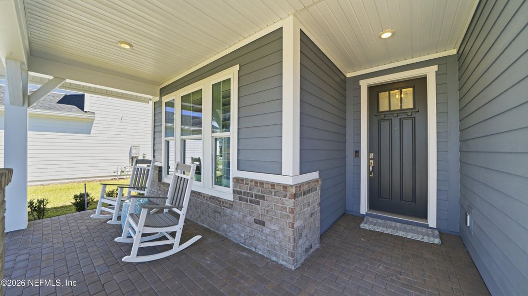Exterior details and patio area of a home in Shearwater, St. Augustine (Image 31).