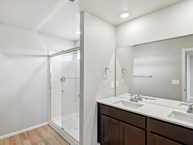 Furnished interior view inside a new home in Poudre Heights: The Meadow Collection, Windsor (Image 4).