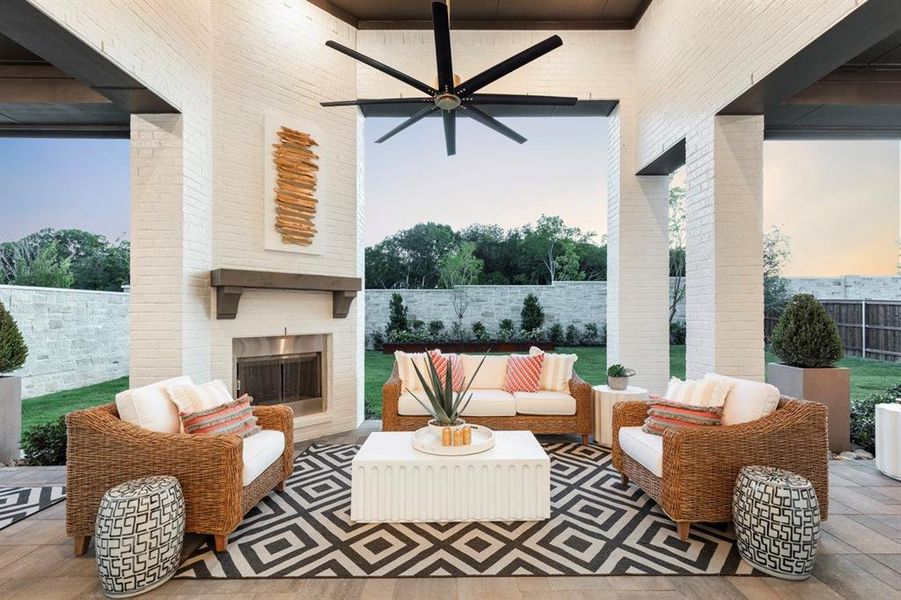 Exterior details and patio area of a home in The Parks at Wilson Creek: 74ft. lots, Celina (Image 3).