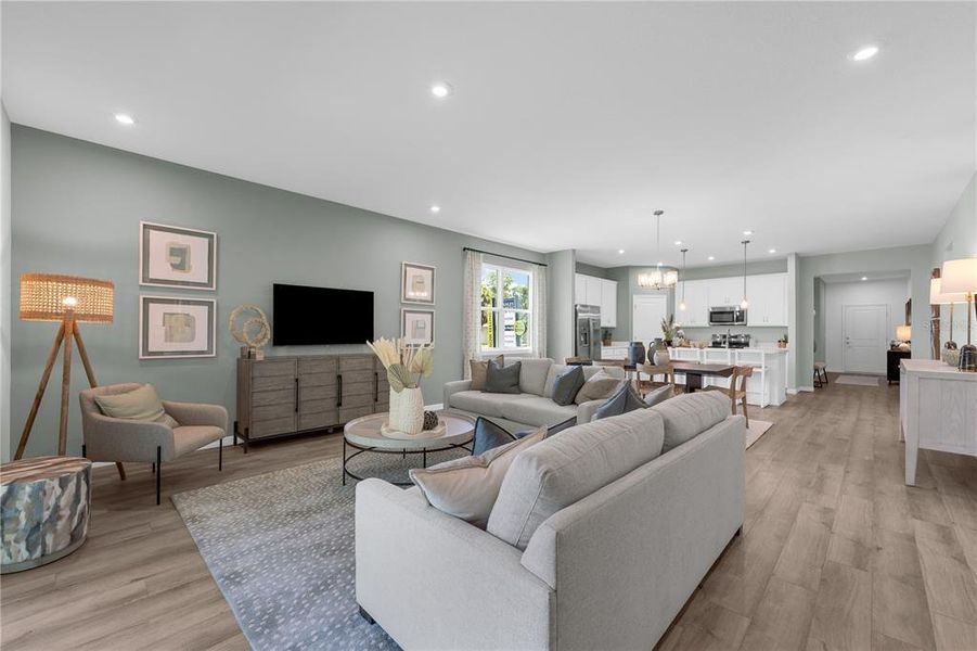 Furnished interior view inside a new home in Green Leaf, West Melbourne (Image 24).