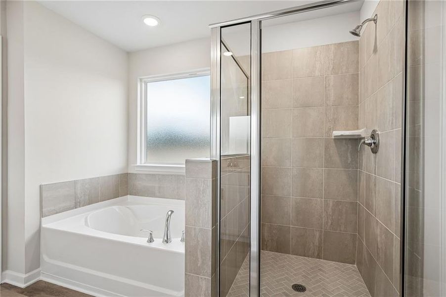 Furnished interior view inside a new home in Northwoods at Mirror Lake, Villa Rica (Image 9).