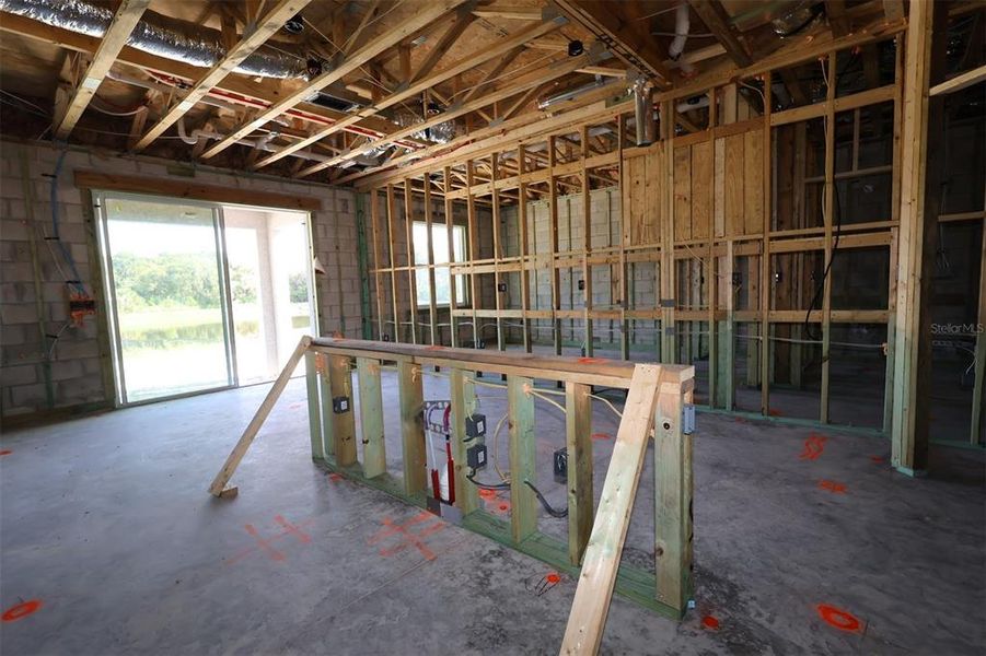 In-progress construction of a new home in Estates at Rivercrest, Sanford, FL (Image 10). In-progress construction of a new home in Estates at Rivercrest, Sanford, FL (Image 10).