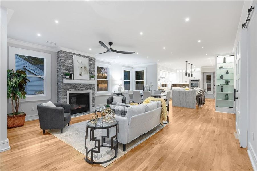 Furnished interior view inside a new home in , Decatur (Image 5).