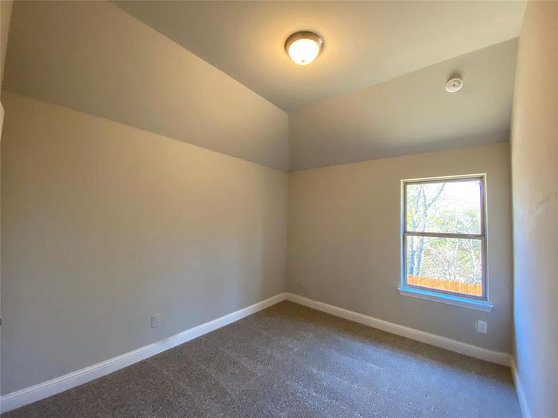 Bed 4 with vaulted ceilings is separate from others bedrooms & has an ensuite bathroom. Would be great for guests! Bed 4 with vaulted ceilings is separate from others bedrooms & has an ensuite bathroom. Would be great for guests!