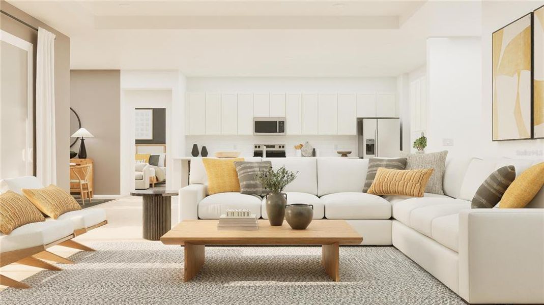 Furnished interior view inside a new home in Bridgewalk, St. Cloud (Image 29).