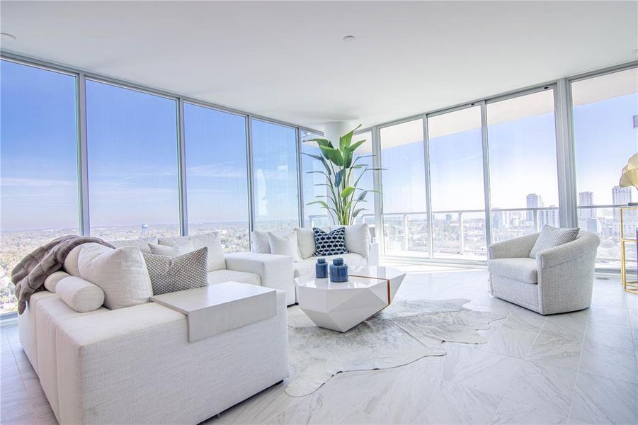 views for days east and west. Corner Residence