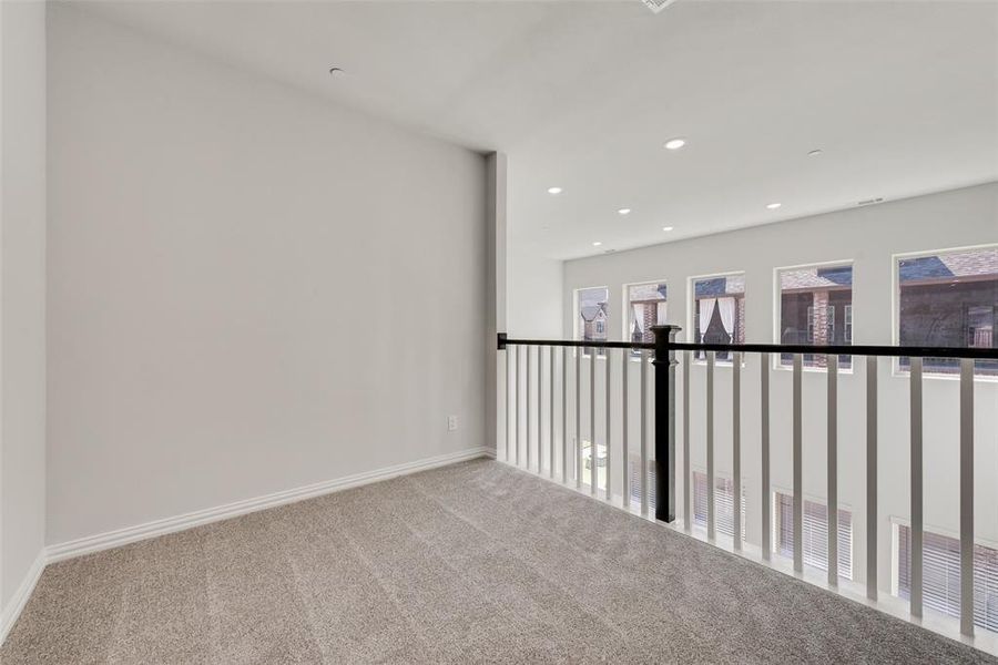 Spacious, unfurnished interior of a new home in Wade Settlement Townhomes, Frisco (Image 16). Spacious, unfurnished interior of a new home in Wade Settlement Townhomes, Frisco (Image 16).