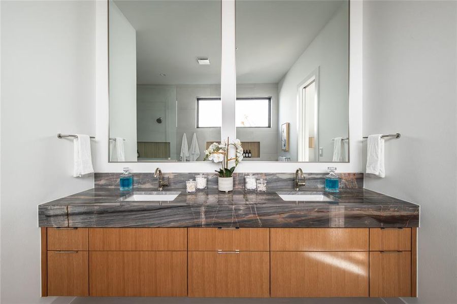 Furnished interior view inside a new home in , Dallas (Image 31).