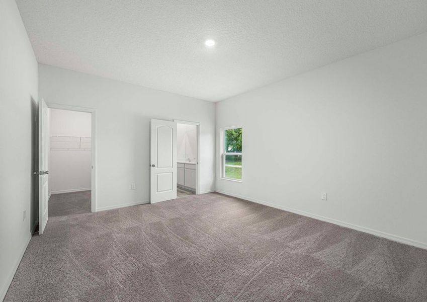 Spacious master bedroom