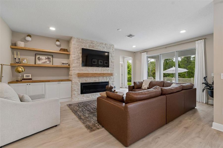 Furnished interior view inside a new home in Whispering Oaks Preserve, Wesley Chapel (Image 27).