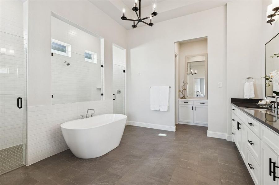 Furnished interior view inside a new home in Walsh Ranch 70', Fort Worth (Image 26). Furnished interior view inside a new home in Walsh Ranch 70', Fort Worth (Image 26).