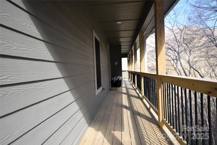 Covered walk to the front door