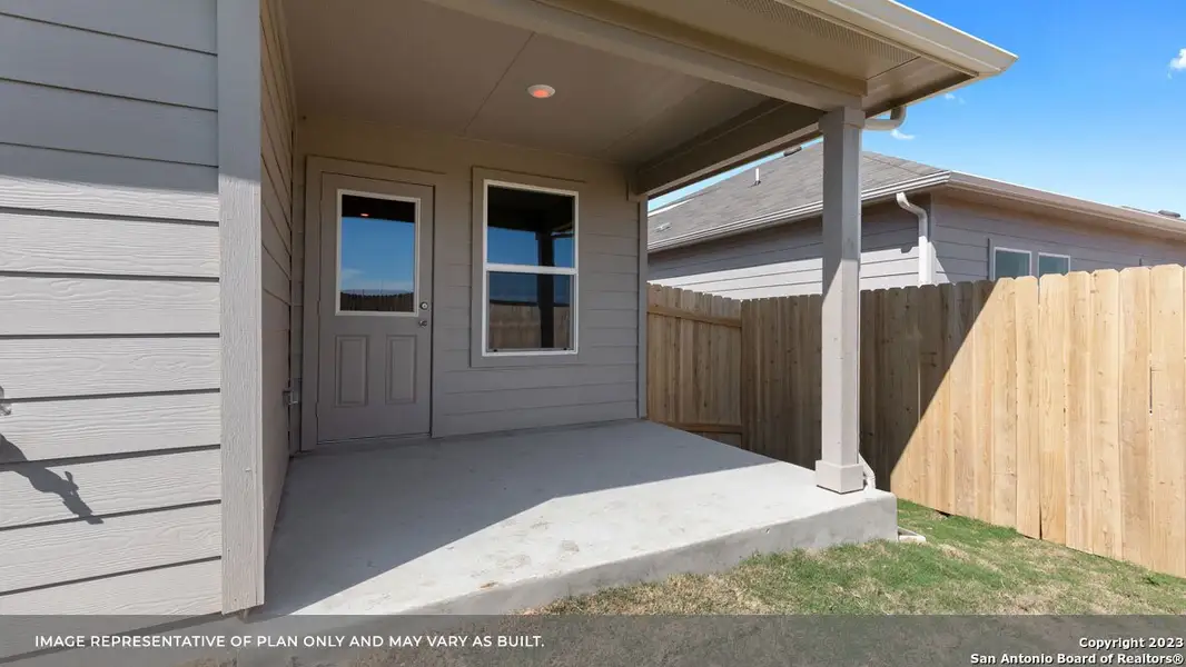 Exterior details and patio area of a home in Arroyo Ranch, Seguin (Image 3). Exterior details and patio area of a home in Arroyo Ranch, Seguin (Image 3).